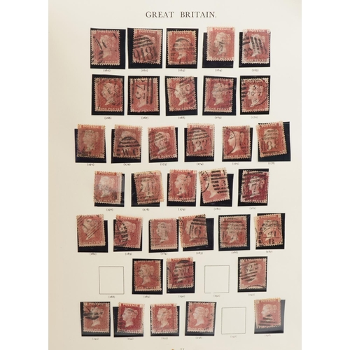 1629A - Victorian and later stamps arranged in a stock book including Penny Black, Tuppeny Blues, Penny Reds... 