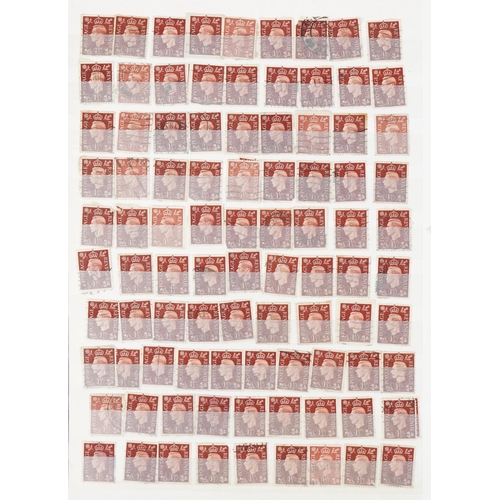 1627 - Collection of Victorian and later stamps arranged in a stock book including Penny Reds, Jubilee issu... 