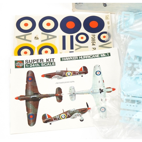 1505 - Airfix 1:24 scale Hawker Hurricane MK1 model kit with box