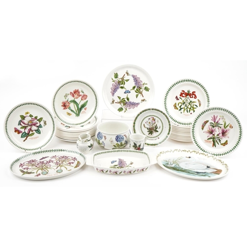 483 - Portmeirion dinner ware, predominantly Botanic Garden, including twenty four dinner plates and meat ... 