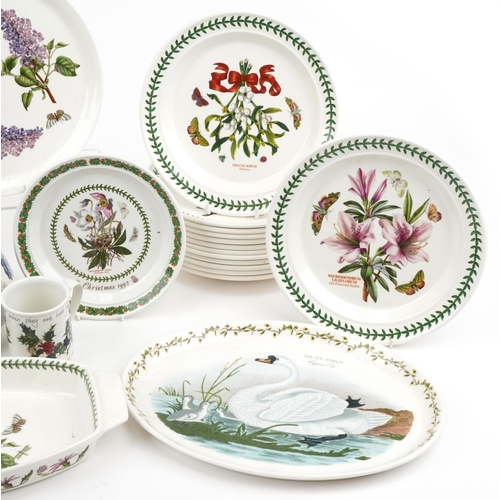 483 - Portmeirion dinner ware, predominantly Botanic Garden, including twenty four dinner plates and meat ... 