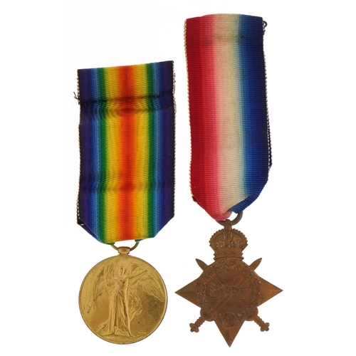 1512 - British military World War I medals comprising Victory medal and 1914-1915 star awarded to PS-3857.P... 