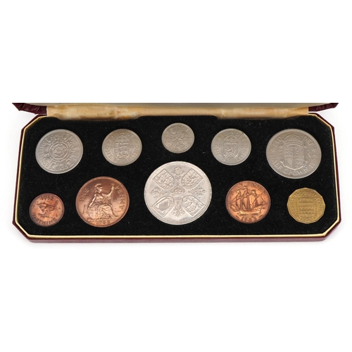 1570 - Elizabeth II 1953 Coronation specimen coin set housed in a fitted case