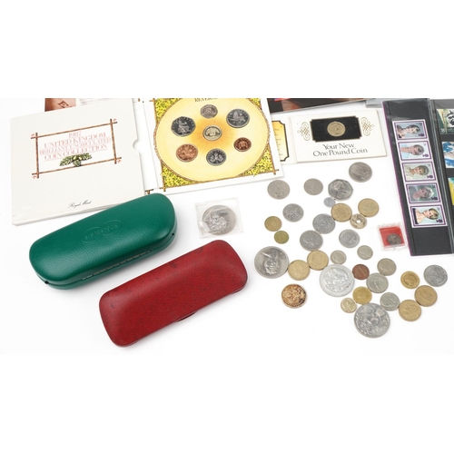 1630 - Coins, stamps and related ephemera including Royal Mint presentation packs and Sainsbury's Makers of... 