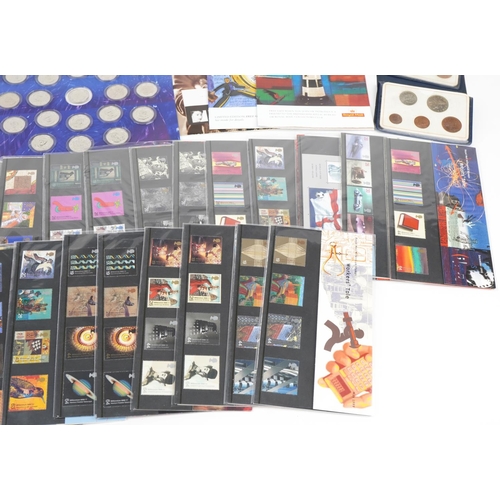 1630 - Coins, stamps and related ephemera including Royal Mint presentation packs and Sainsbury's Makers of... 