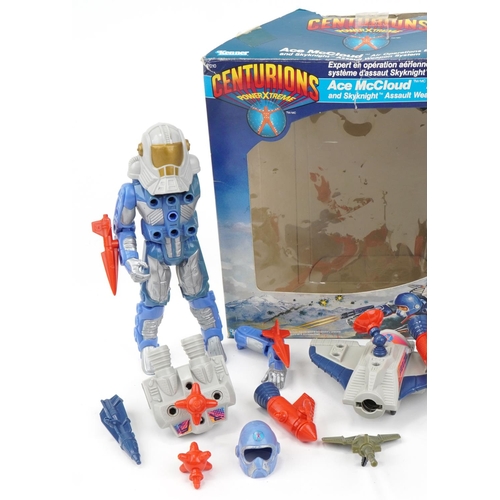 1469 - 1986 Centurion's Ace McCloud and Skyknight action figure set with box by Kenner