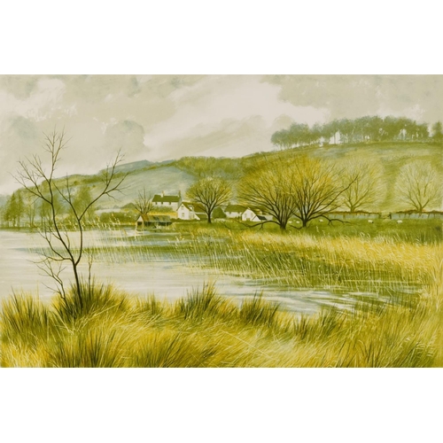 450 - Jeremy King - Esthwaite Water, Cumbria, pencil signed lithograph in colour, limited edition 175/200 ... 