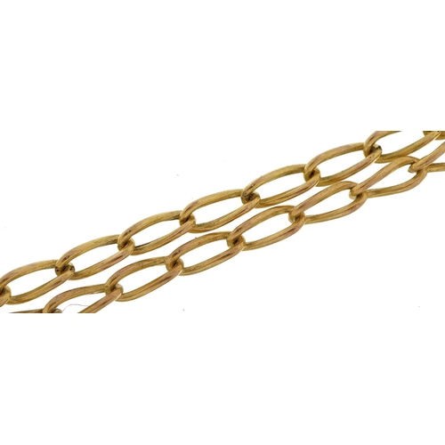 2136 - 9ct gold necklace, 60cm in length, 3.5g