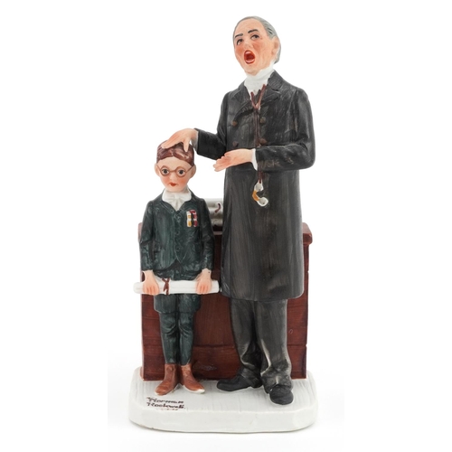 1232 - Saturday Evening Post Co Norman Rockwell figure group, The School Master, 19cm high