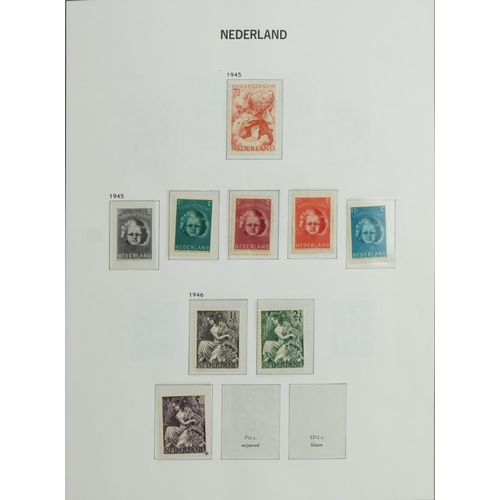 1632 - Collection of 20th century Netherlands stamps arranged in an album