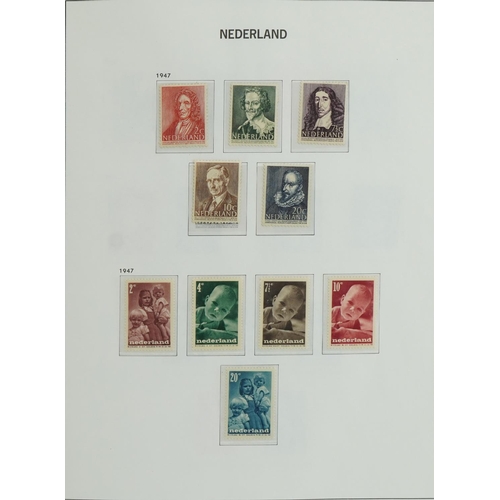 1632 - Collection of 20th century Netherlands stamps arranged in an album