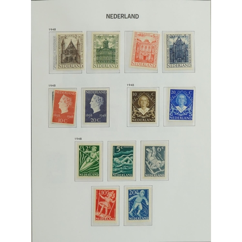 1632 - Collection of 20th century Netherlands stamps arranged in an album