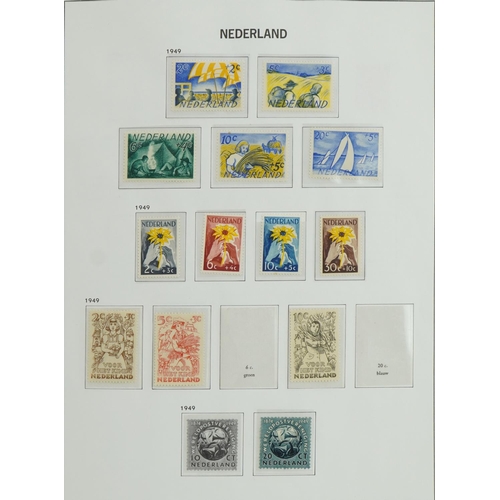 1632 - Collection of 20th century Netherlands stamps arranged in an album