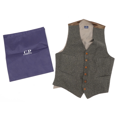 622 - C P Collection gentlemen's waistcoat with bag, 60cm in length