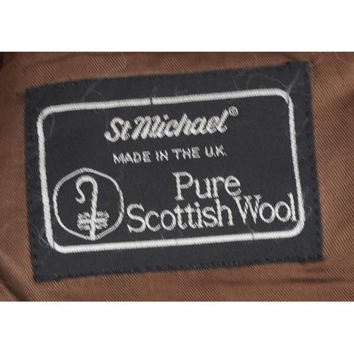 626 - Two Harris tweed gentlemen's pure Scottish wool jackets, 80cm in length