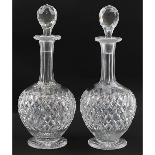 465 - Pair of Thomas Webb crystal decanters