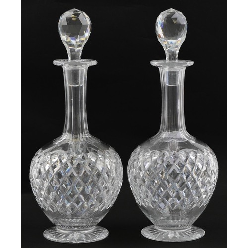 465 - Pair of Thomas Webb crystal decanters