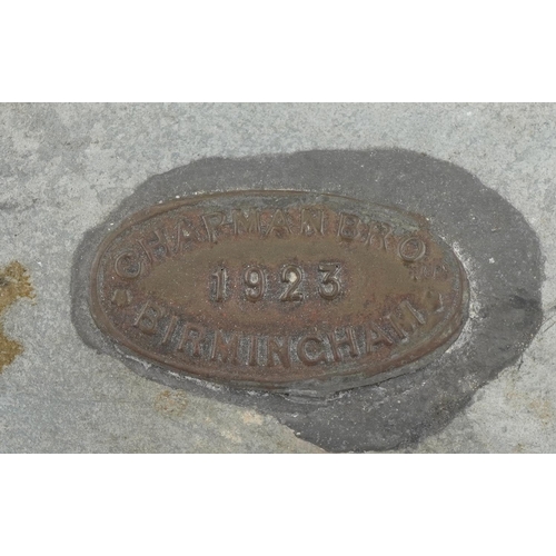 386 - Two British Railway lanterns comprising one with Chapman Bro's Birmingham 1923 plaque and one with S... 