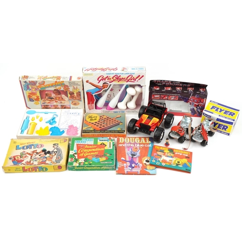 1500 - Collection of vintage and later toys including a pair of Flyer Senior roller skates, Walt Disney Lot... 