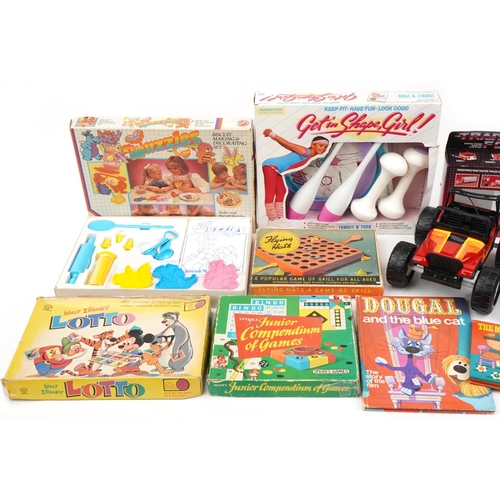 1500 - Collection of vintage and later toys including a pair of Flyer Senior roller skates, Walt Disney Lot... 