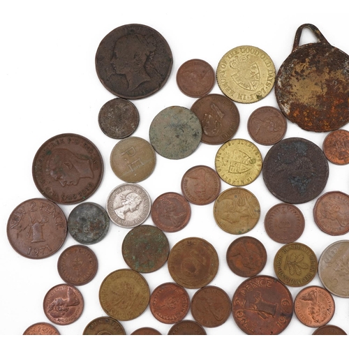 1211 - George III and later British and world coinage including half pennies