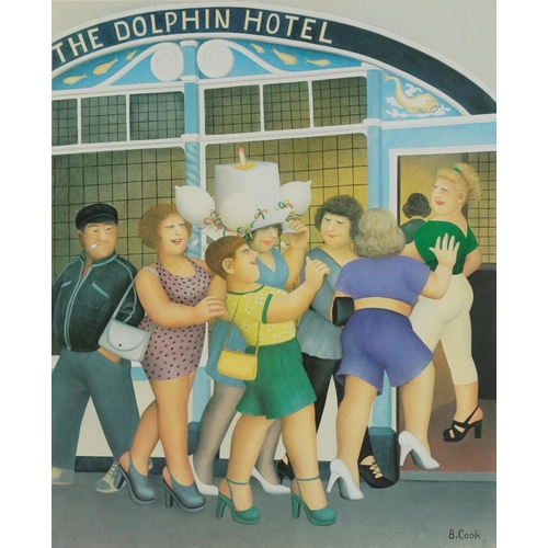 27 - Beryl Cook - Hen Night, limited edition pencil signed print in colour with blind stamps, the Whibley... 