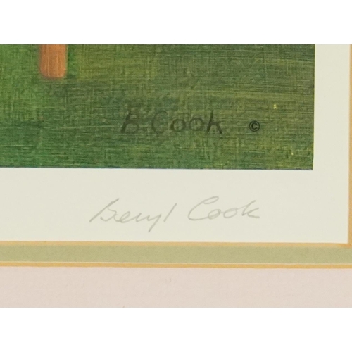 29 - Beryl Cook - Poetry Reading, limited edition pencil signed print in colour with blind stamps, detail... 