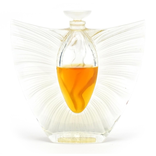 2 - Lalique Le Flacon opalescent Sylphide glass scent bottle with box etched Lalique France, the bottle ... 