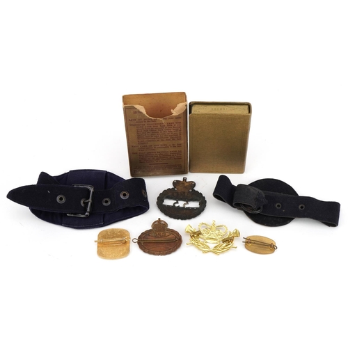 1537 - Post Office collectables including early postman armband, badges and Savings Bank