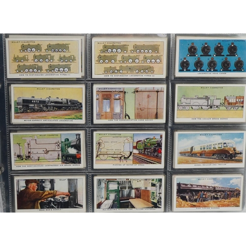 1625 - Collection of cigarette cards arranged in two folders