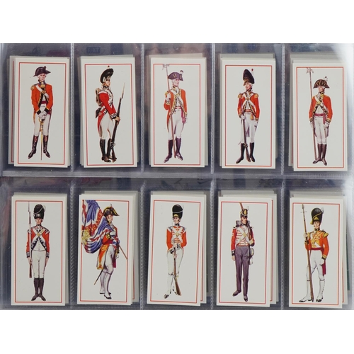 1625 - Collection of cigarette cards arranged in two folders