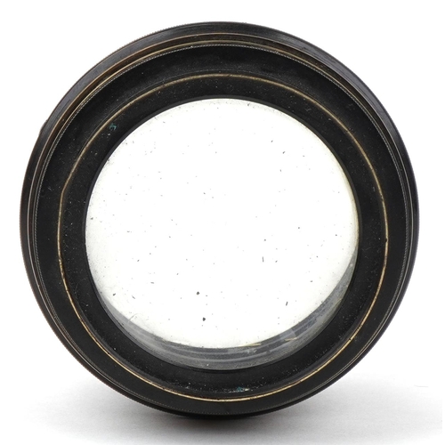 529 - 19th century Aldis Brothers of Birmingham lens, 8.5cm in diameter