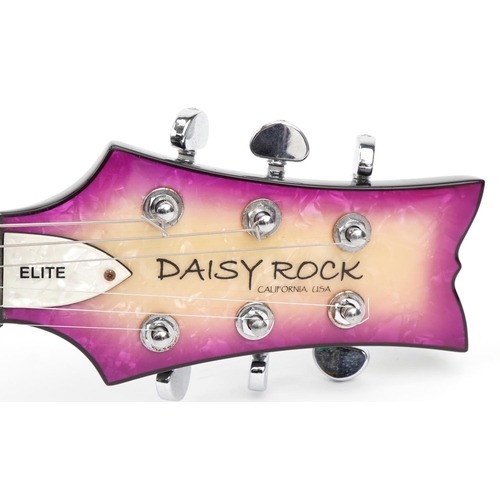 421 - Daisy Rock Elite electric guitar with protective case, 98cm in length