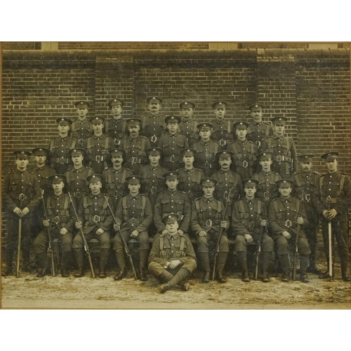 1543 - CPL J McCrimmons Squad, Scots Guards November 1916, World War I photograph including R Stobo, W Wils... 