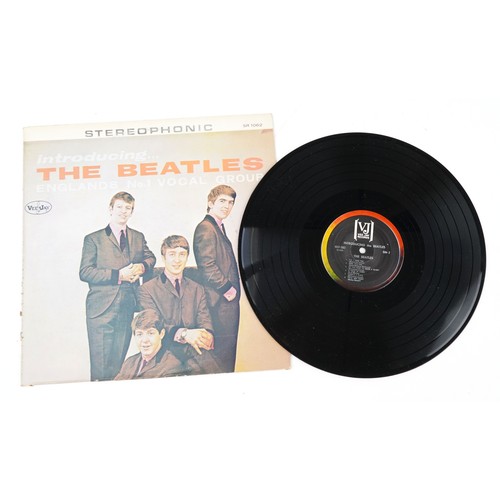 681 - The Beatles Introducing The Beatles vinyl LP bootleg record with error on sleeve and label showing P... 