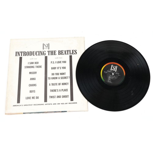 681 - The Beatles Introducing The Beatles vinyl LP bootleg record with error on sleeve and label showing P... 