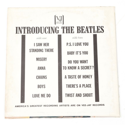 681 - The Beatles Introducing The Beatles vinyl LP bootleg record with error on sleeve and label showing P... 