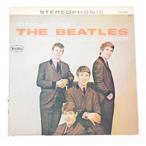 681 - The Beatles Introducing The Beatles vinyl LP bootleg record with error on sleeve and label showing P... 