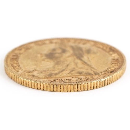 2 - Queen Victoria 1896 gold sovereign,  Sydney mint - this lot is sold without buyer’s premium, the ham... 