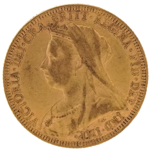 34 - Queen Victoria 1893 gold sovereign - this lot is sold without buyer’s premium, the hammer price is t... 
