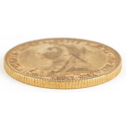 34 - Queen Victoria 1893 gold sovereign - this lot is sold without buyer’s premium, the hammer price is t... 