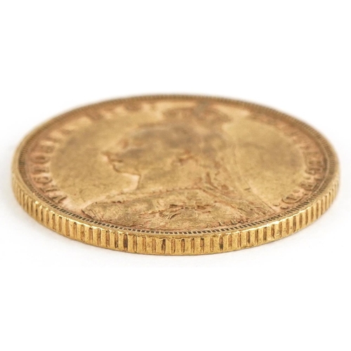 58 - Queen Victoria Jubilee Head 1890 gold sovereign, Melbourne mint - this lot is sold without buyer’s p... 