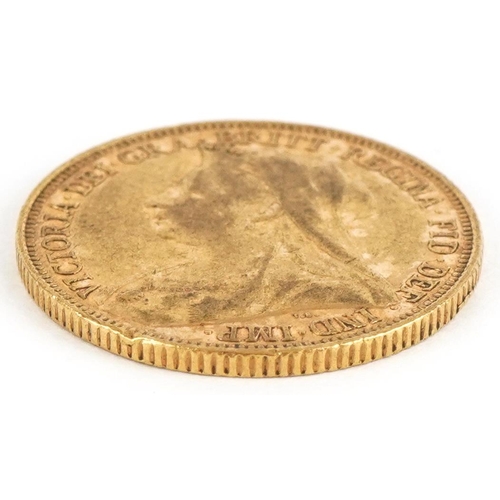 24 - Queen Victoria 1900 gold sovereign, Sydney mint - this lot is sold without buyer’s premium, the hamm... 