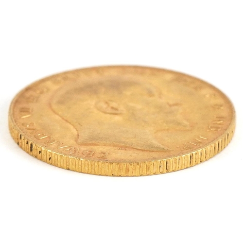 55 - Edward VII 1910 gold sovereign - this lot is sold without buyer’s premium, the hammer price is the p... 