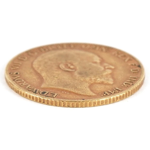 9 - Edward VII 1902 gold half sovereign - this lot is sold without buyer’s premium, the hammer price is ... 