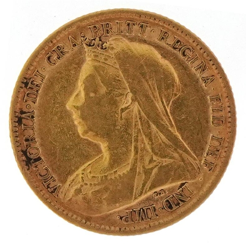 26 - Queen Victoria 1899 gold half sovereign - this lot is sold without buyer’s premium, the hammer price... 