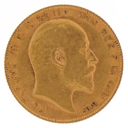 5 - Edward VII 1909 gold half sovereign - this lot is sold without buyer’s premium, the hammer price is ... 
