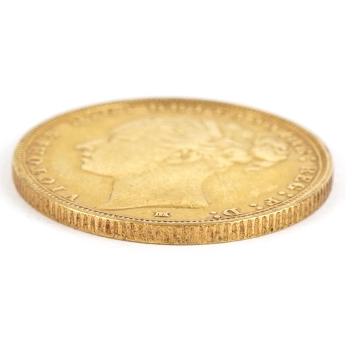 41 - Victoria Young Head 1886 gold sovereign, Melbourne mint - this lot is sold without buyer’s premium, ... 