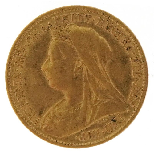 13 - Queen Victoria 1901 gold half sovereign - this lot is sold without buyer’s premium, the hammer price... 