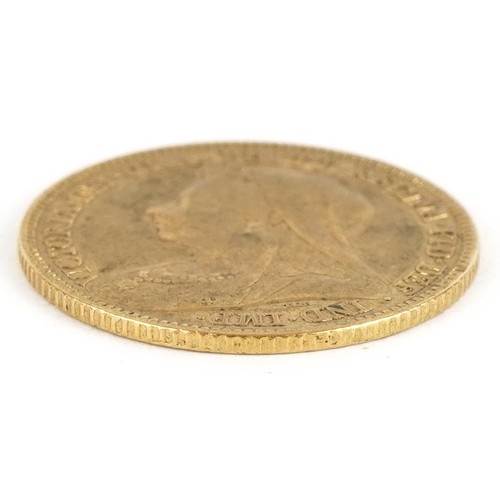 13 - Queen Victoria 1901 gold half sovereign - this lot is sold without buyer’s premium, the hammer price... 